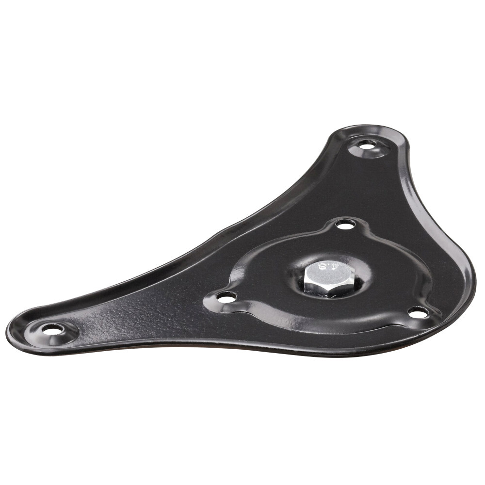 Anschraubplatte Legtop schwarz aus Stahl mitBefestigungsmaterial