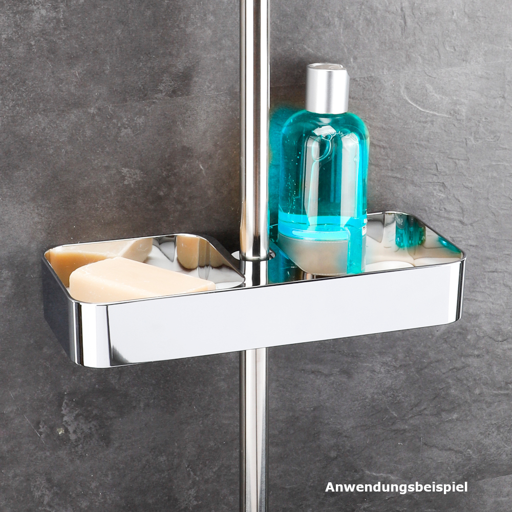 Duschablage aus verchromtem ABS-Kunststoff mit Montagezubeh&ouml;r image number 1