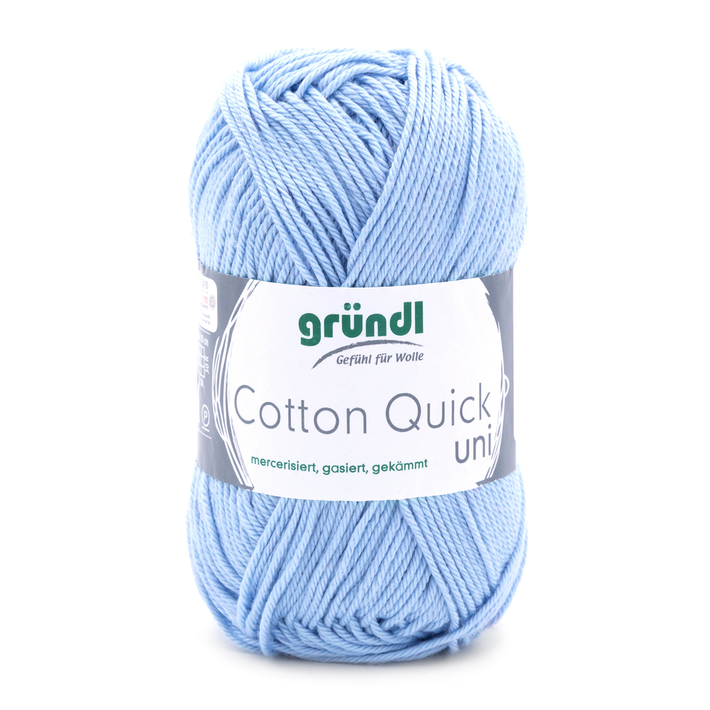 Garn Cotton Quick uni 50 g himmelblau