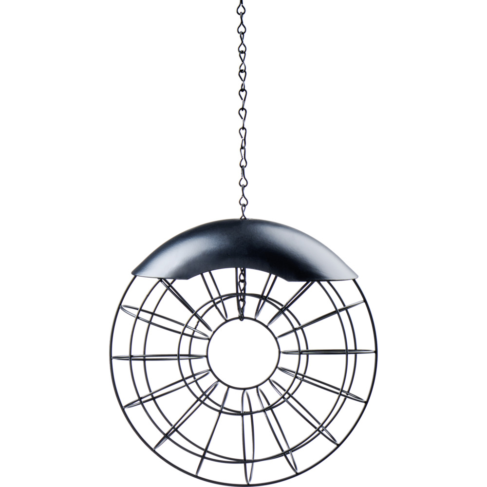 Meisenkn&ouml;delhalter rund aus Stahl mit Aufh&auml;ngung