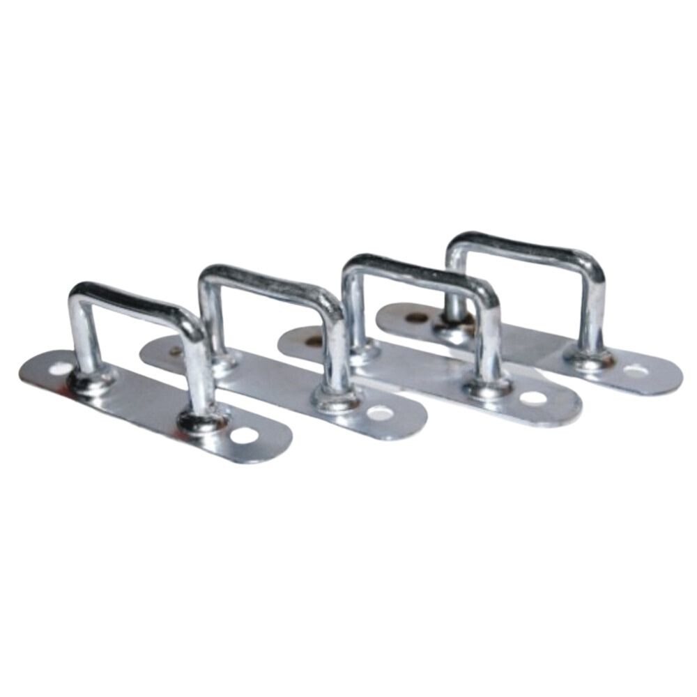 Riemenkrampen verzinkt 4 St&uuml;ck aus Stahlblech