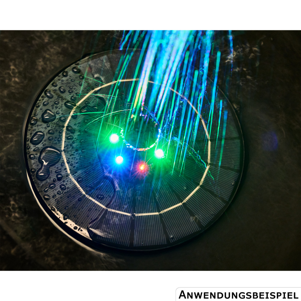 GERMANIA&reg; Solar Springbrunnen mit LED und Rotation image number 1