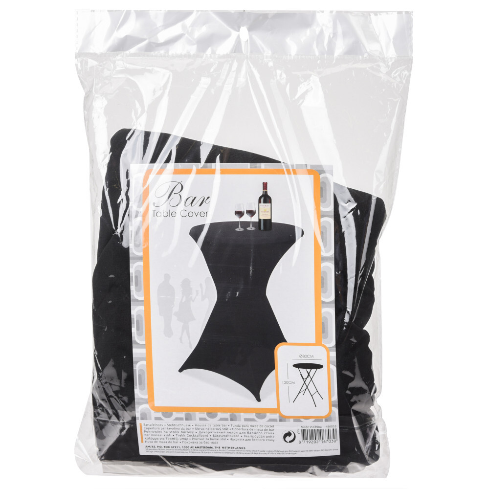 Stehtischhusse &Oslash; 85 x 115 cm aus Polyester & Elastan in verschiedenen Farben image number 1