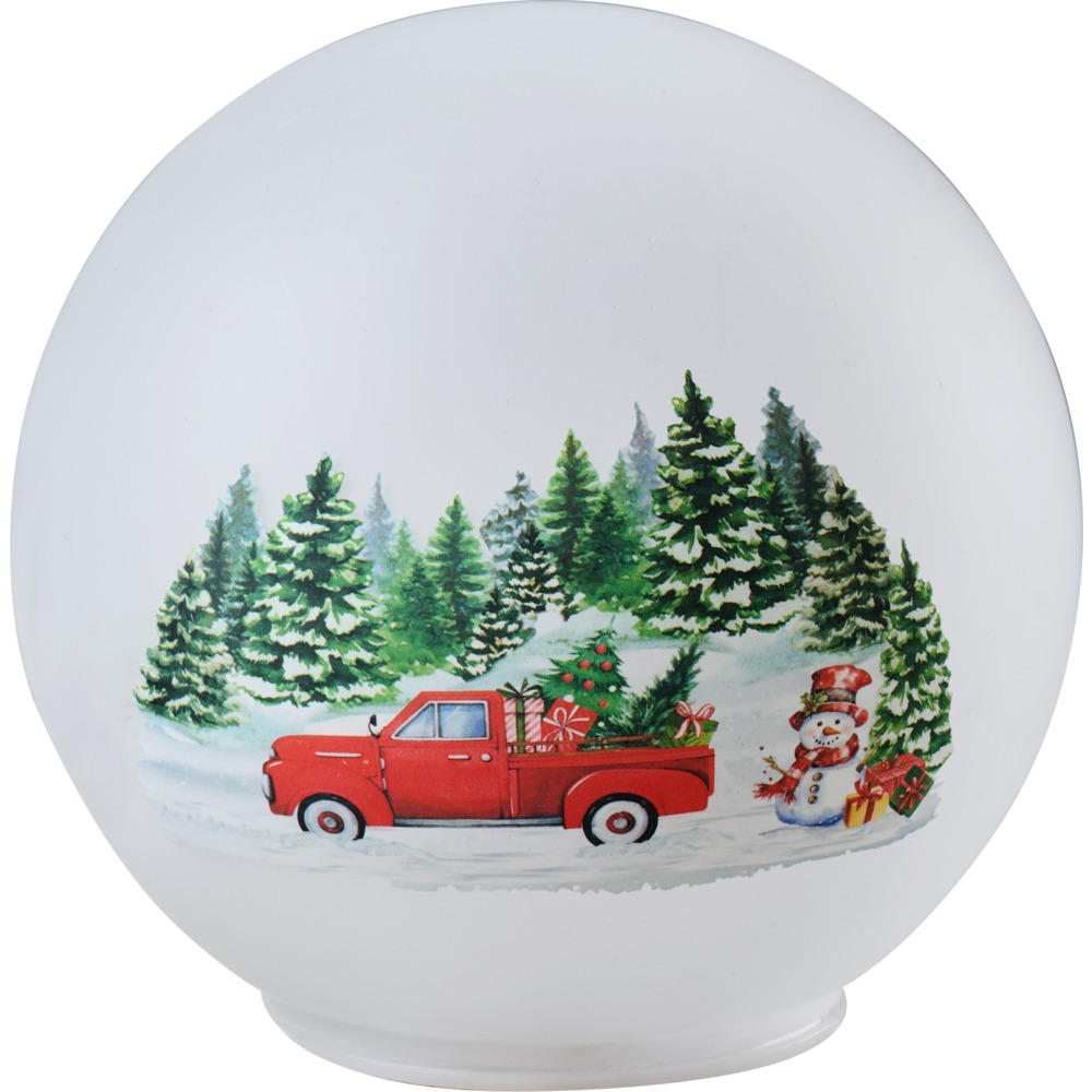 LED-Glaskugel mit Weihnachtsmotiv, 3-fach sortiert image number 1