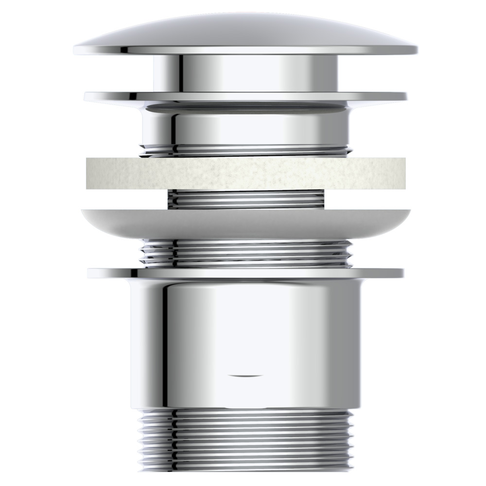 Ablaufventil ALVA 1-1/4"x65mm verchromt image number 1