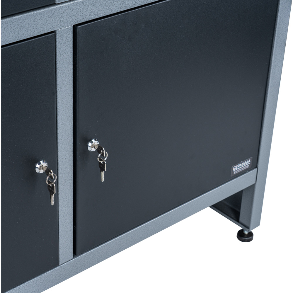 GERMANIA&reg; Werkbank mit Metallgestell und Holz-Arbeitsplatte image number 5