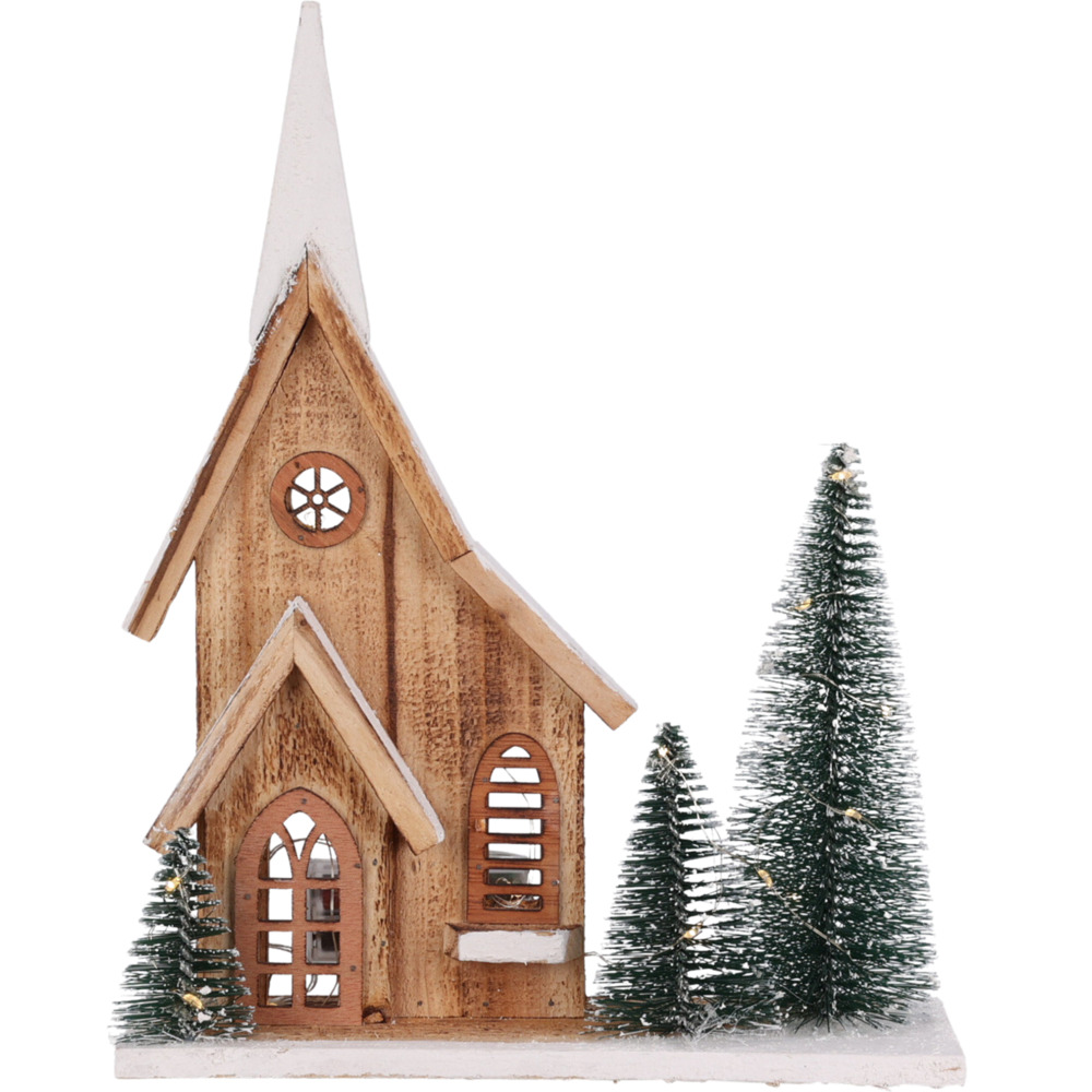 Weihnachtsdeko Haus mit LED 28 x 9 x 34 cm