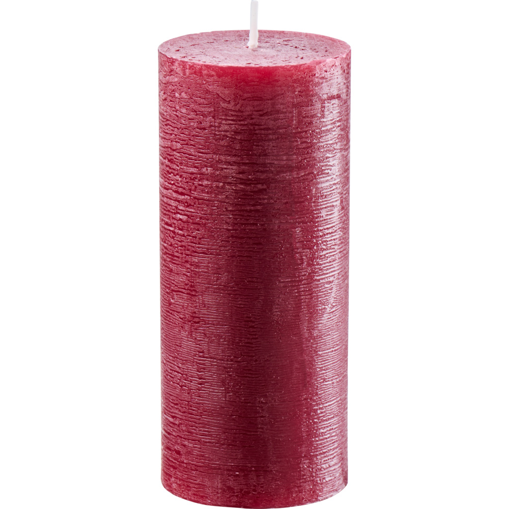M&uuml;ller Polar Stumpenkerze 160 x &Oslash; 68 mm weinrot