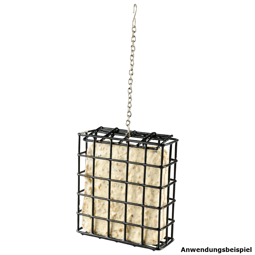 Futterbox Vogelfutter aus Metall in schwarz image number 1