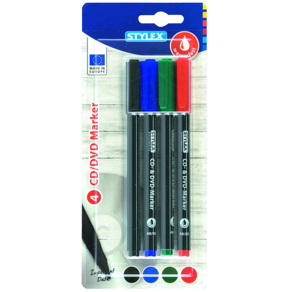 CD Marker-Set 4 St&uuml;ck, 4 Farben image number 1