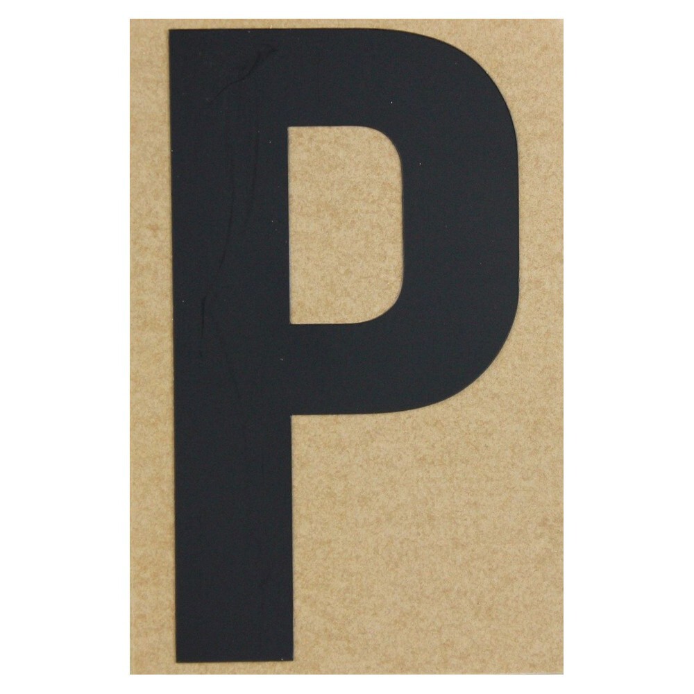 Klebebuchstabe P 100 mm schwarz