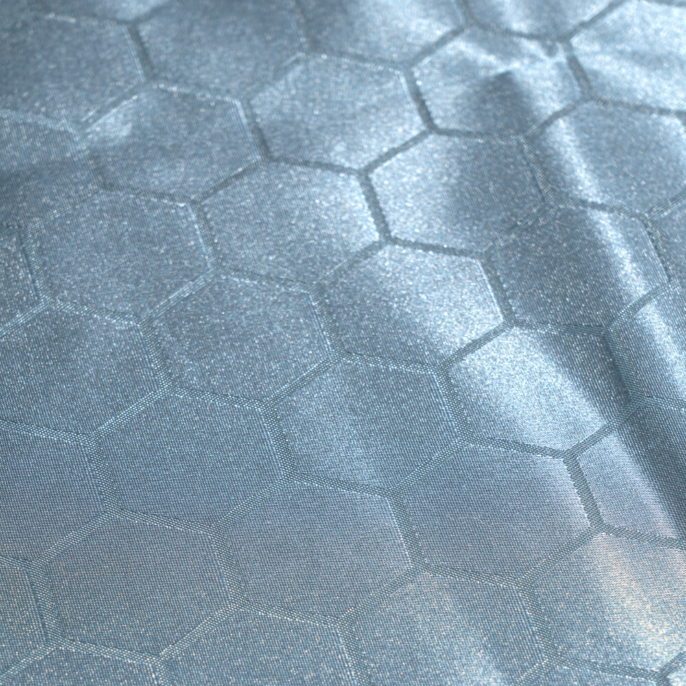 Duschvorhang in Petrol 180x180 cm aus Polyester