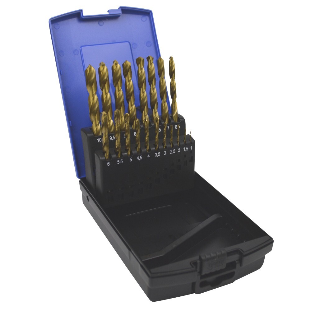 HSS Spiralbohrersatz 19-teilig