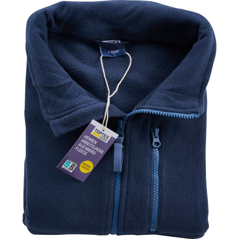 Arbeitsjacke Fleece Herren M - XL, navy oder grau image number 5