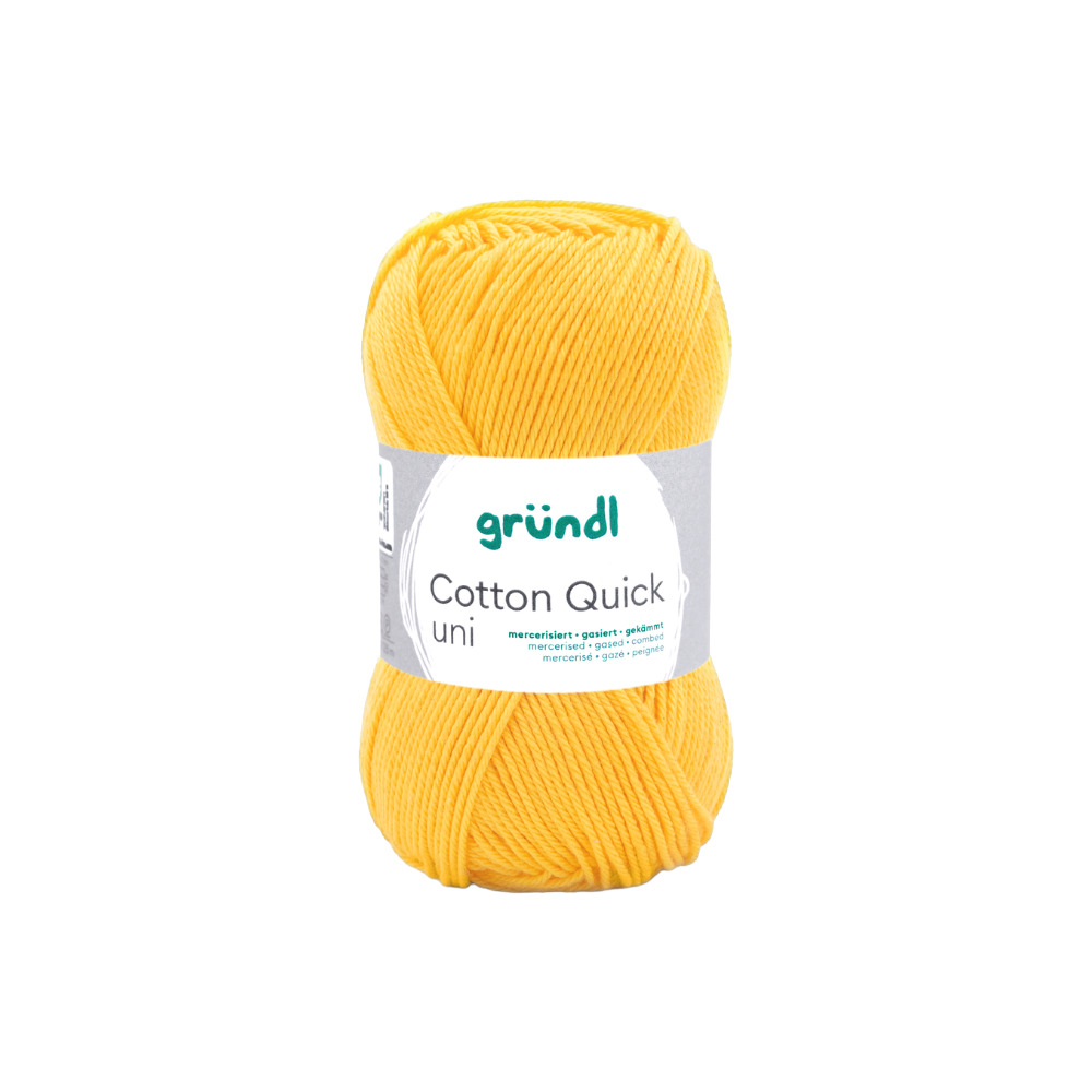Garn Cotton Quick uni 50 g gelb