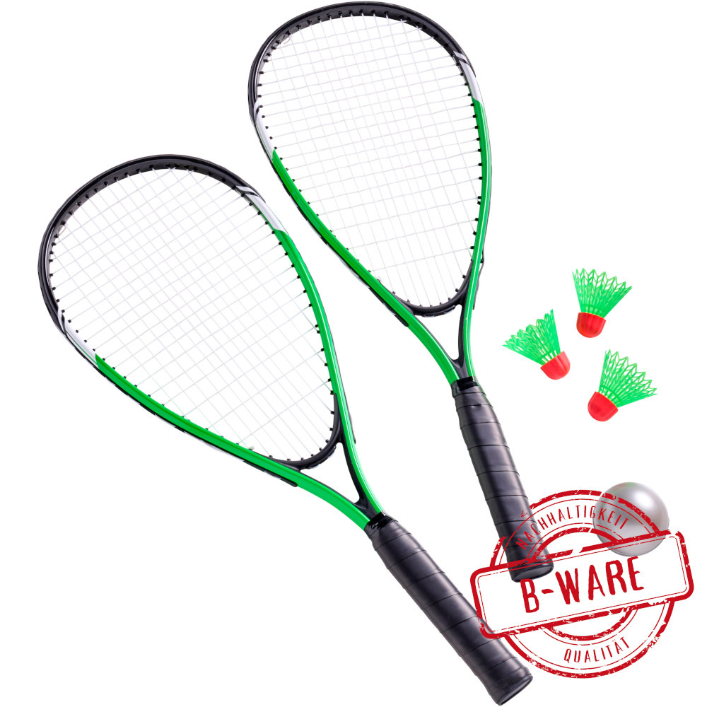 Badminton-Set 7-teilig Gr&uuml;n - B-Ware