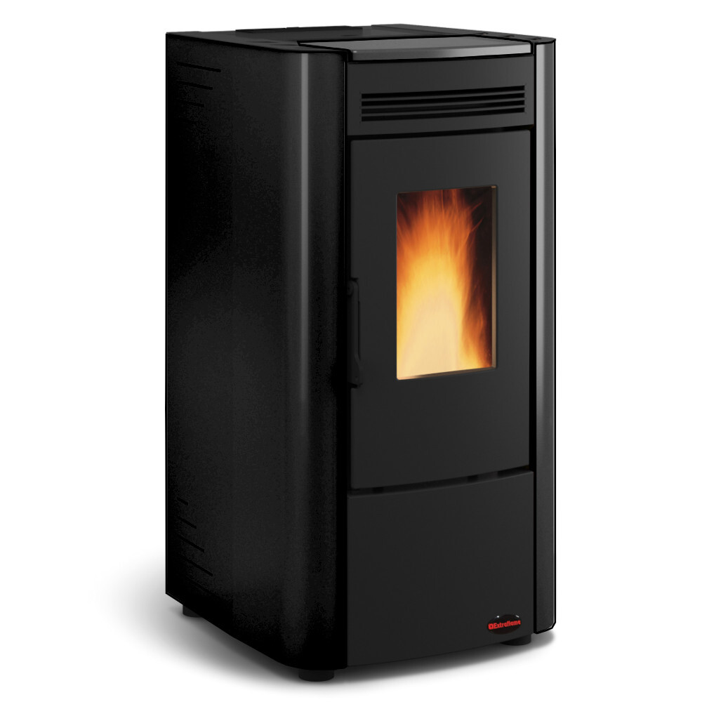 Pelletofen "KETTY 2.0", schwarzer Stahl