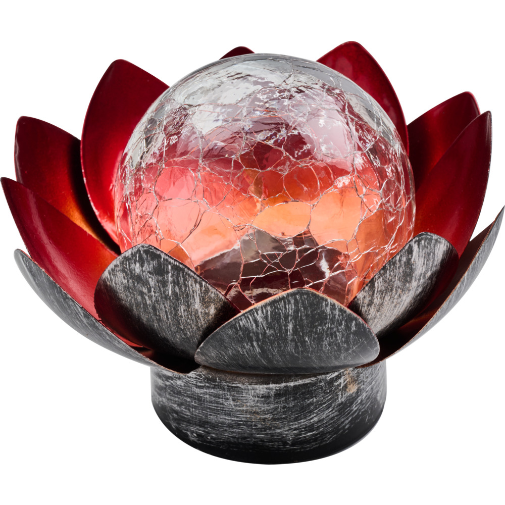 LED-Solar-Lotusblume &Oslash; 15 x 10 cm