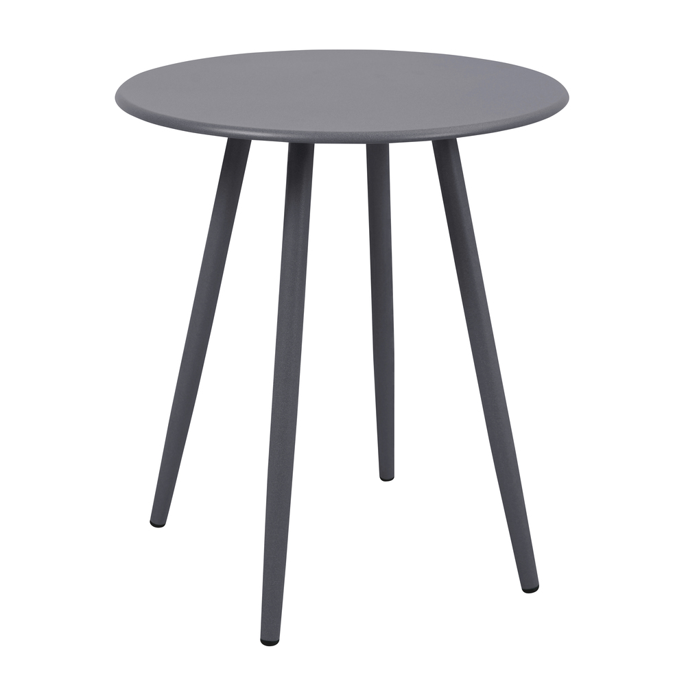 Beistelltisch rund &Oslash; 45 cm rund Stahl hellgrau