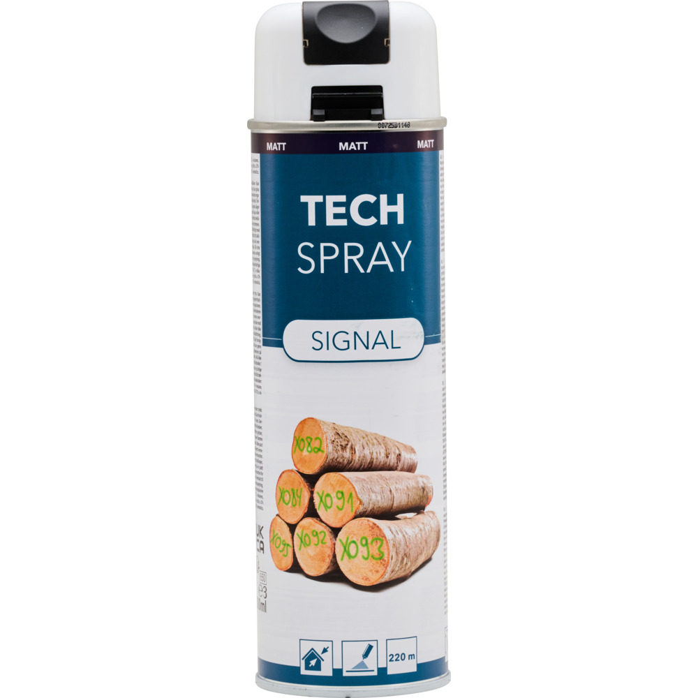 Tech Spray Signal matt, Markierspray 500 ml Wei&szlig;