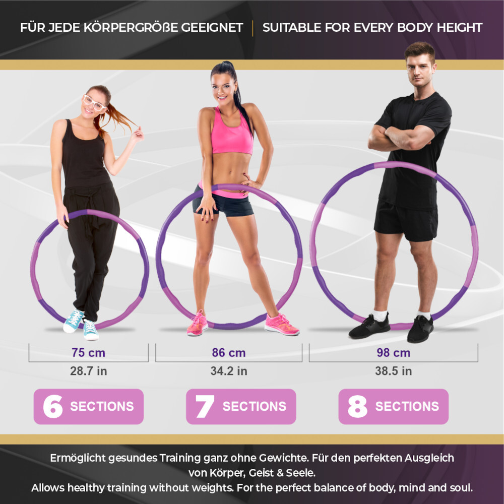 Fitness-Reifen Macacor in Lilapink, inklusive Zubeh&ouml;r image number 3