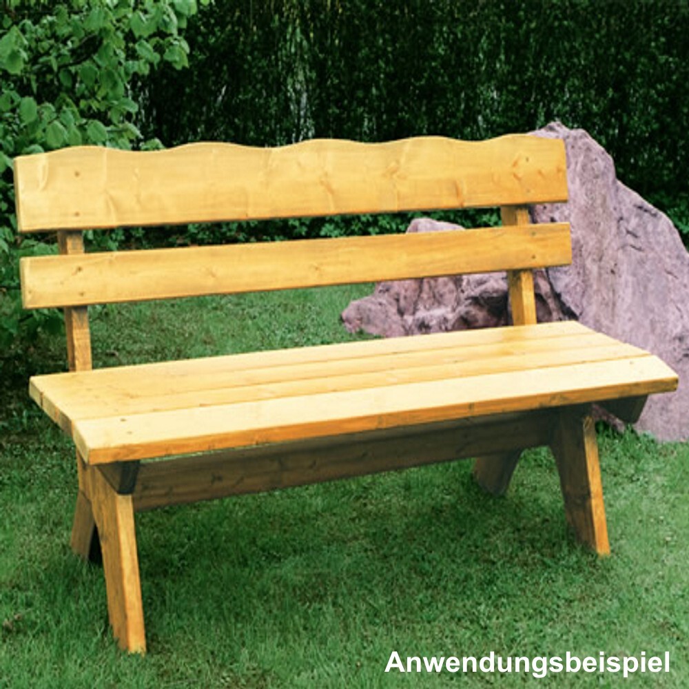 Gartenbank Freital 4 Sitzer 200 x 60 x 82 cm Kiefer image number 1