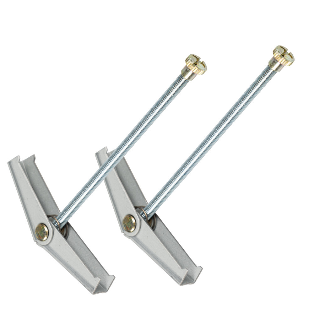 Federklappd&uuml;bel mit R&auml;ndelmutter M4 95 mm, 2 St&uuml;ck