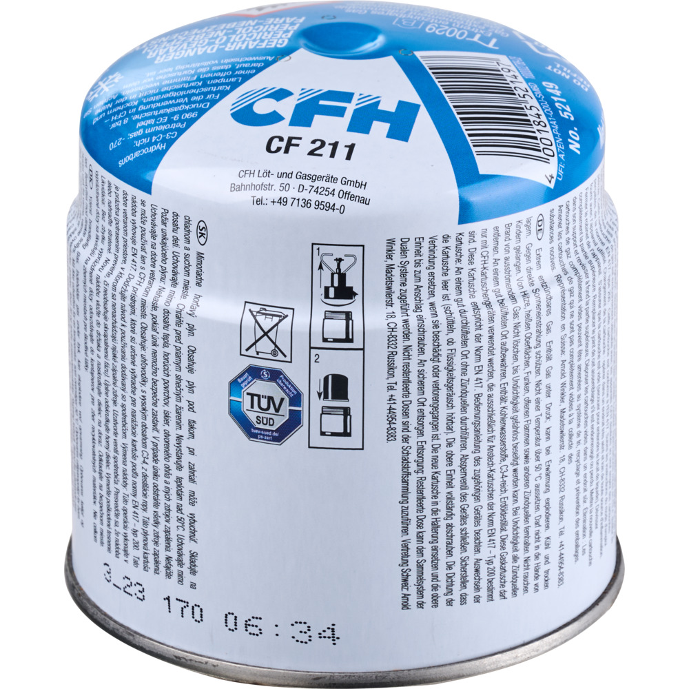 CFH Stechkartusche Butan Gas 190 g