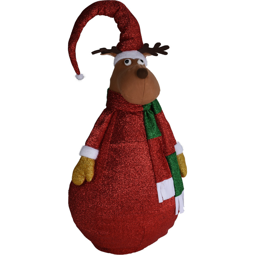 Rentier 140 cm mit 10 LEDs, ausziehbar