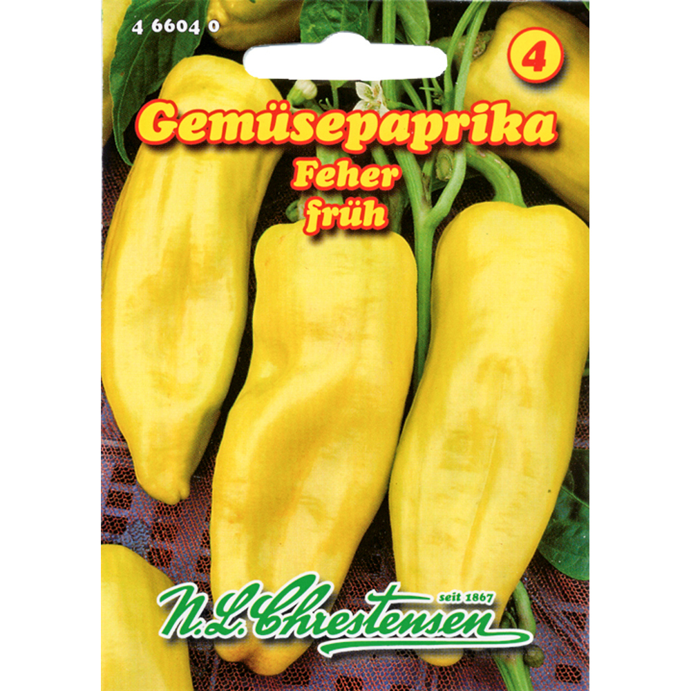 Saatgut Gem&uuml;sepaprika Feher ca. 50 Pflanzen