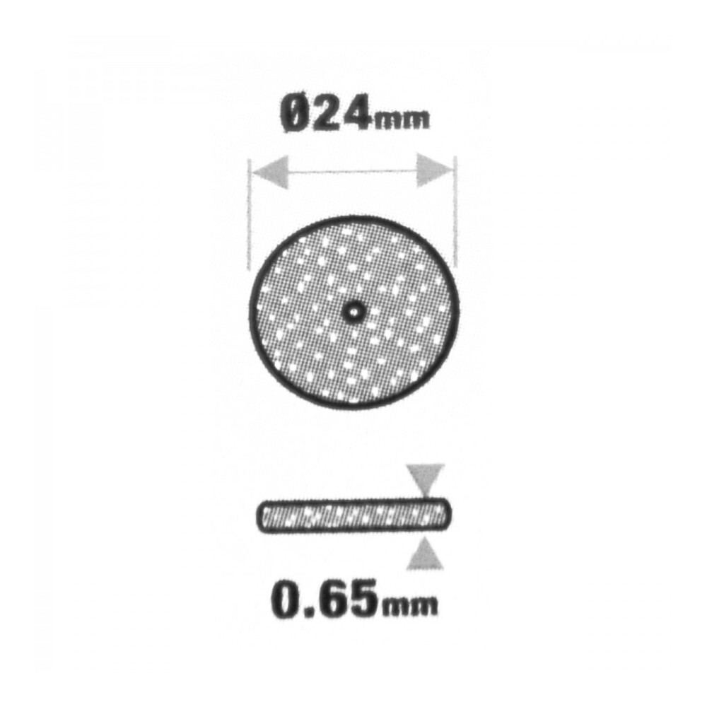 Trennscheiben Set 30tlg &Oslash;24x0,65mm Fiberglas Metall Holz Keramik Schleifscheiben image number 2