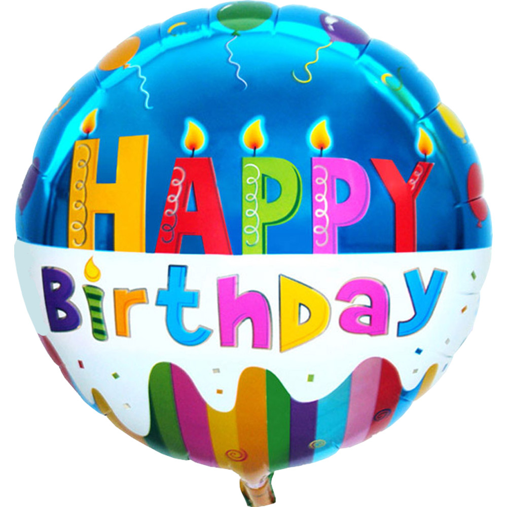 Folienballon Happy Birthday mit Aufblashalm image number 1