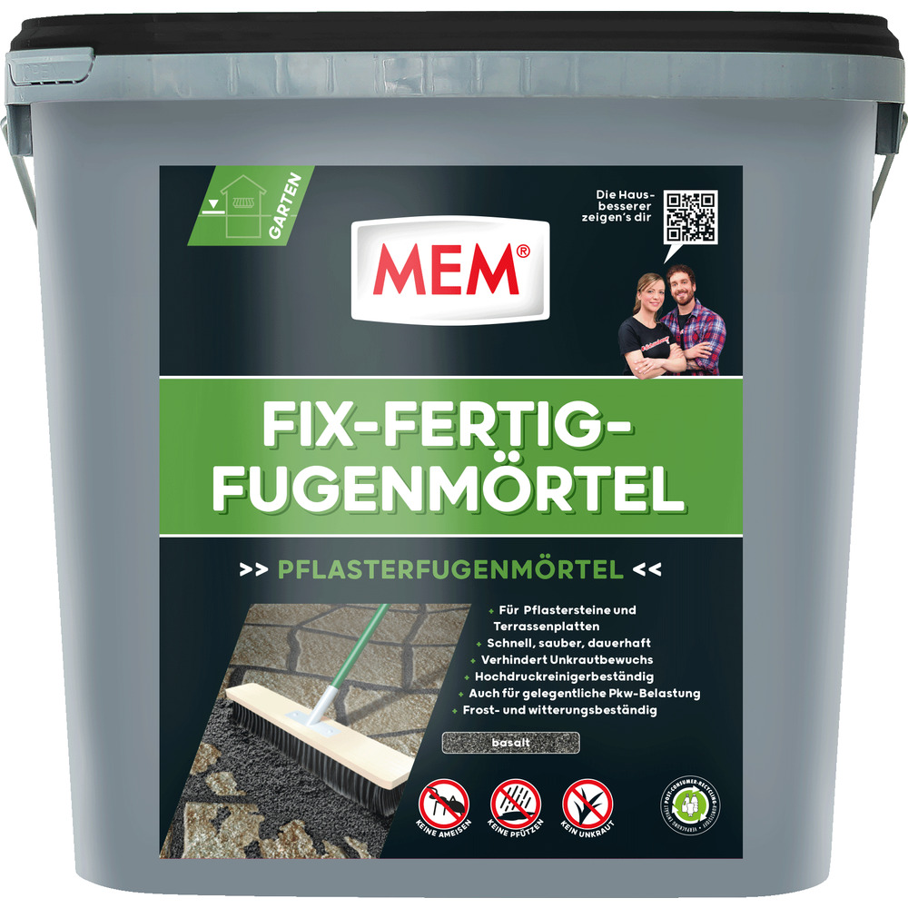 MEM Fix-Fertig-Fugenm&ouml;rtel 12,5 kg, basalt