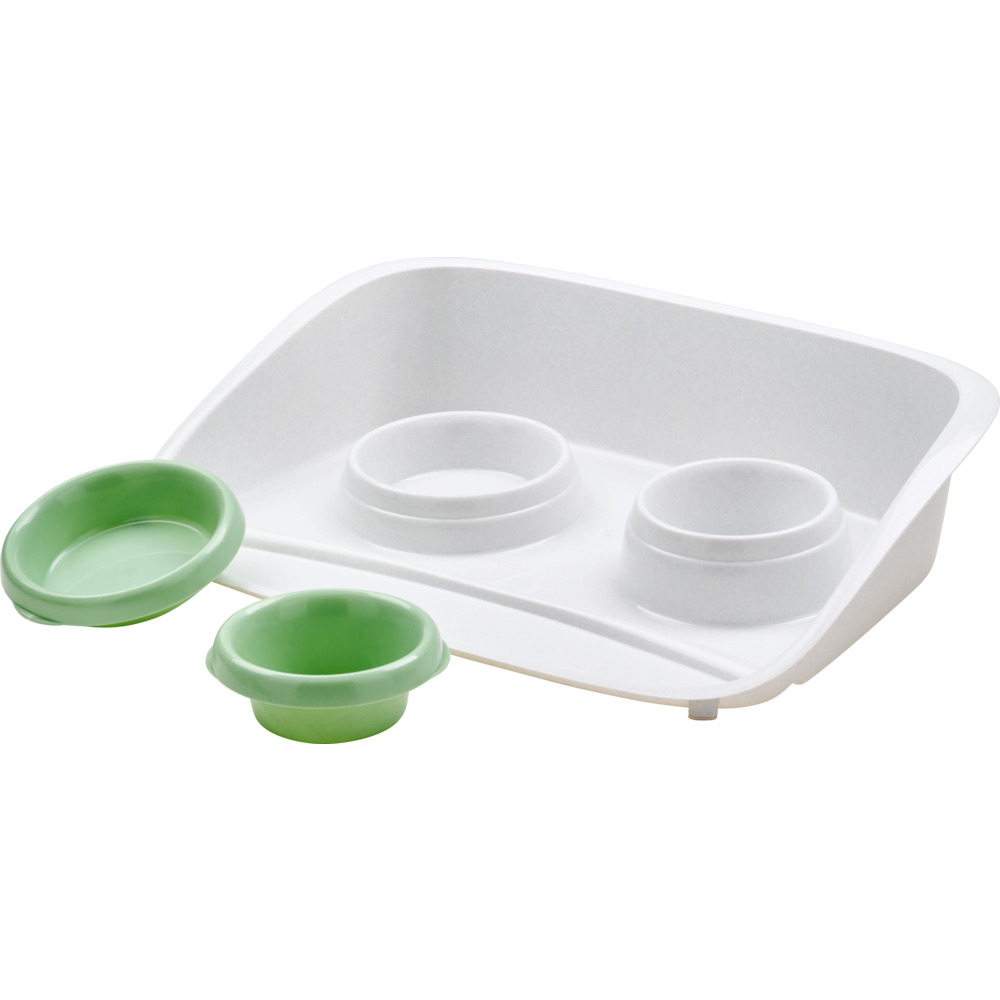 Katzennapf-Set in granit/soft green image number 2