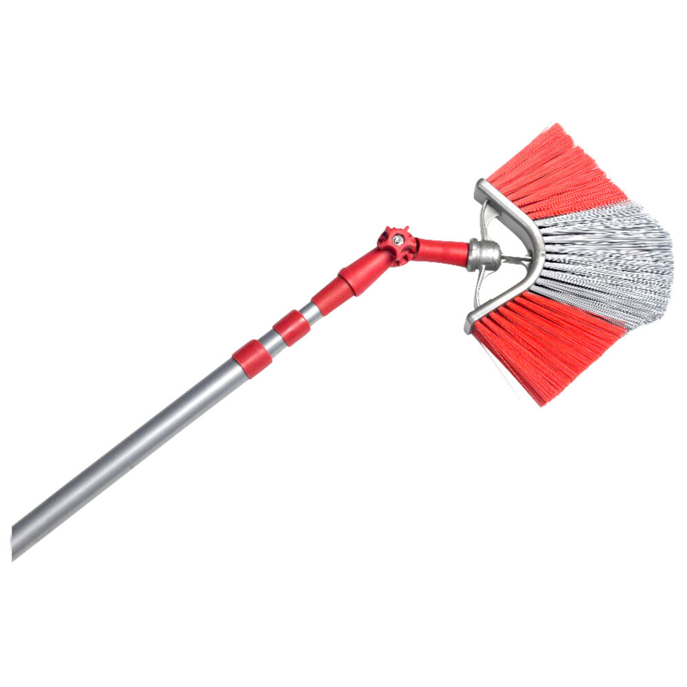 Fassadenbesen teleskopierbar von bis 360 cm aus Kunststoff in Rot image number 1