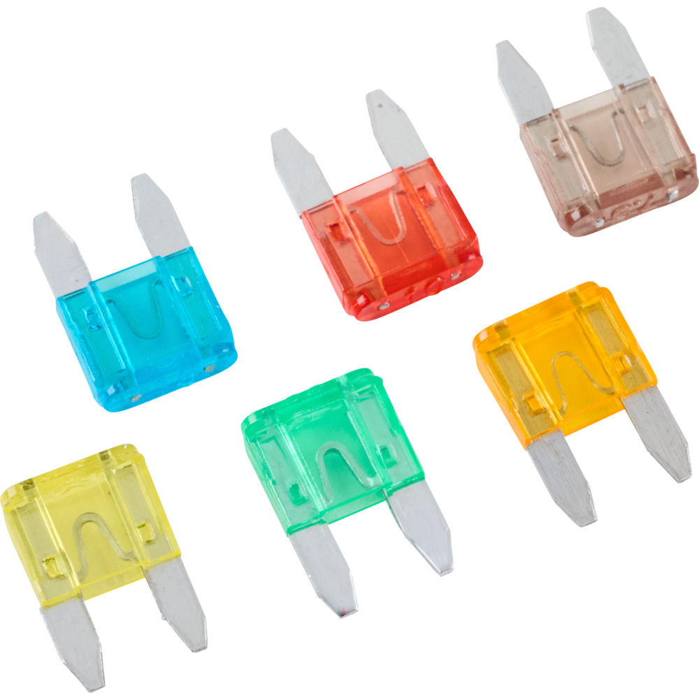 KFZ Mini Sicherungen 5-30 A 6 St&uuml;ck sortiert Flach