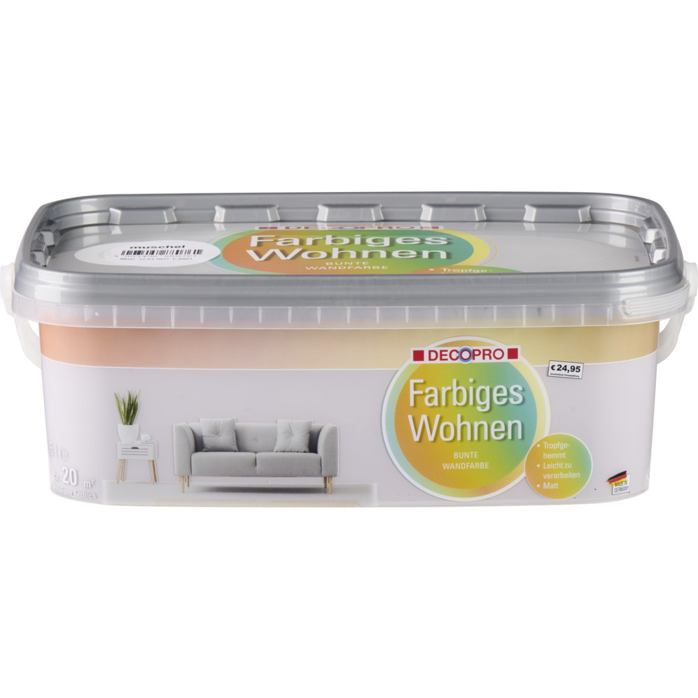 DECOPRO Wandfarbe 2,5 Liter Muschel matt image number 3