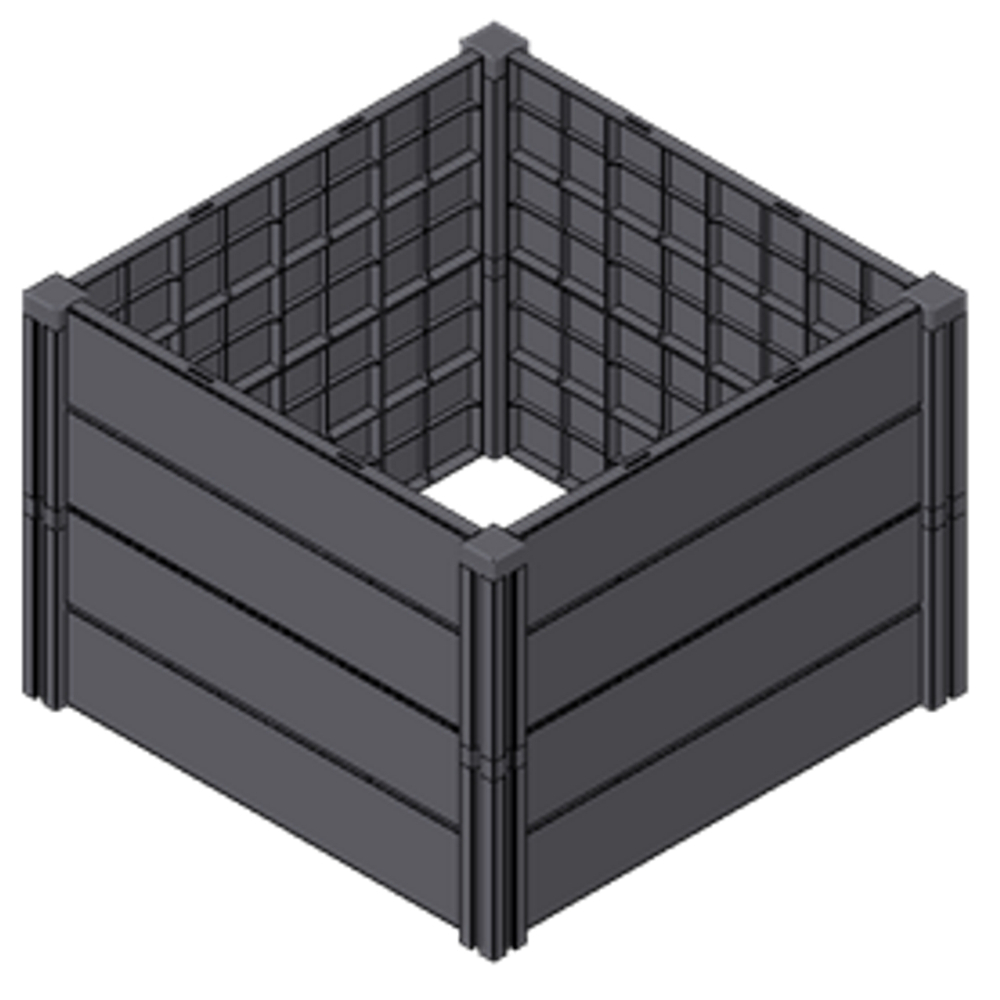 Kunststoff-Hochbeet Demeter M 336 Liter anthrazit image number 1