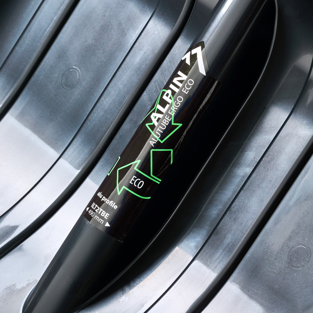 Schneeschieber 49 cm aus Kunststoff mit Aluminiumstiel image number 2