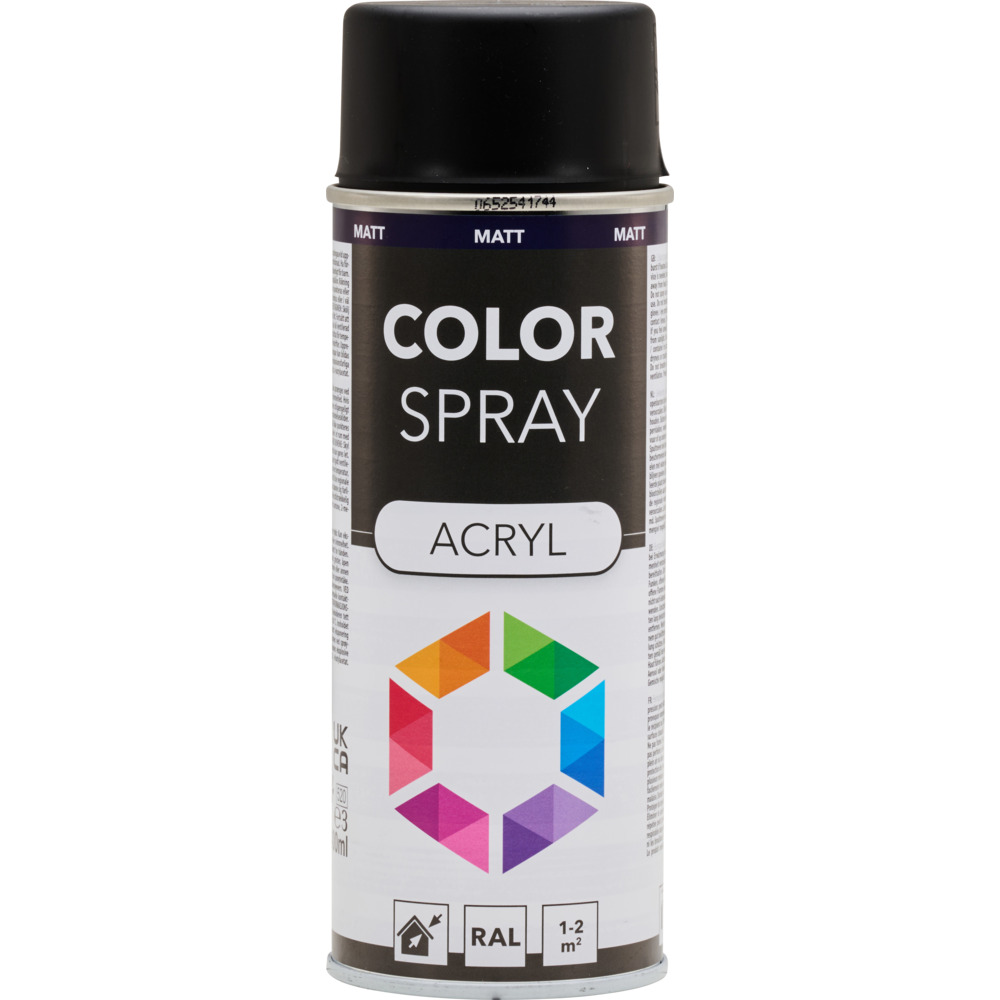 Lackspray matt 400 ml Acryl RAL9005 tiefenschwarz