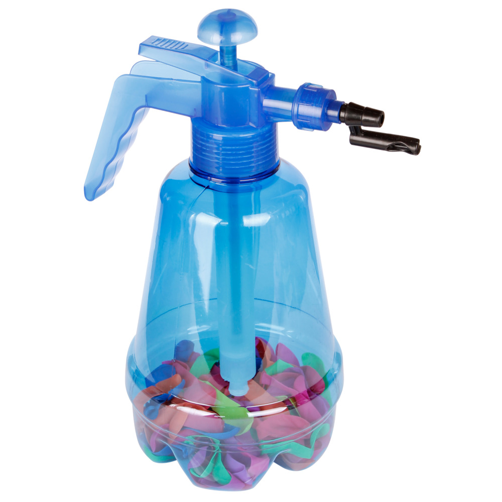 Pumpflasche aus Kunststoff mit 100 bunten Wasserbomben image number 1