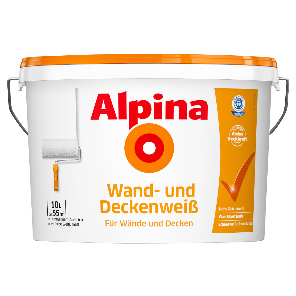 Alpina Wand- und Deckenwei&szlig; 10 Liter