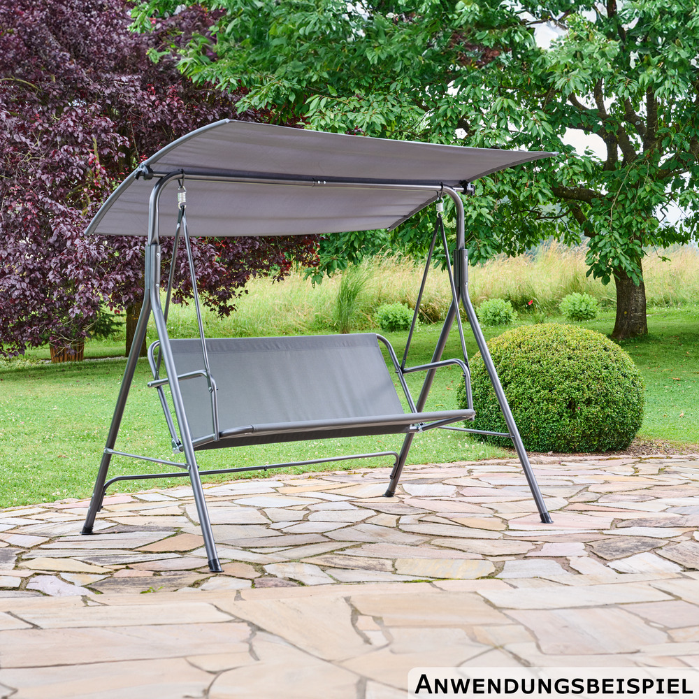 Hollywoodschaukel 2-Sitzer dunkelgrau image number 1