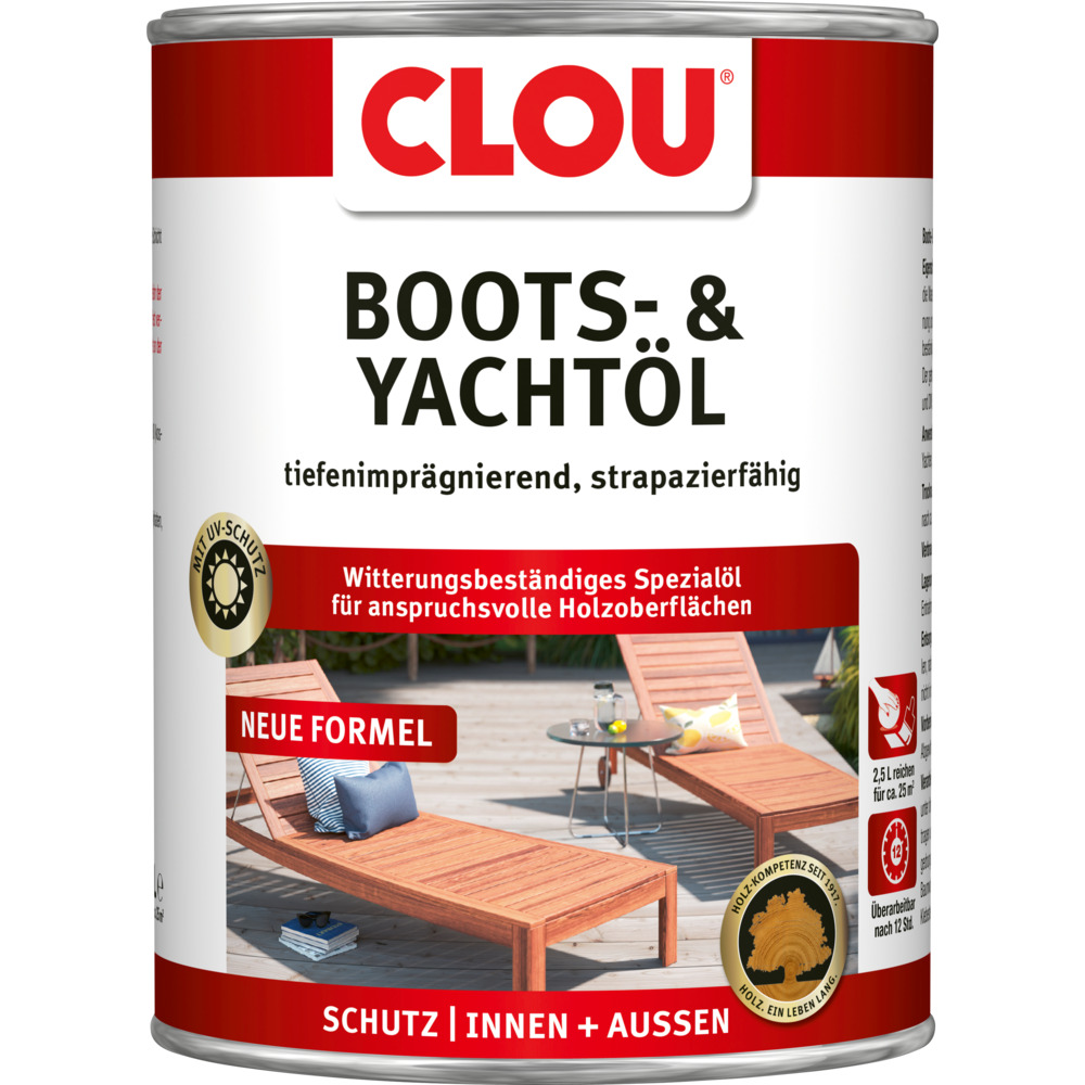 Clou&reg; Boots- & Yacht&ouml;l transparent 2,5 L