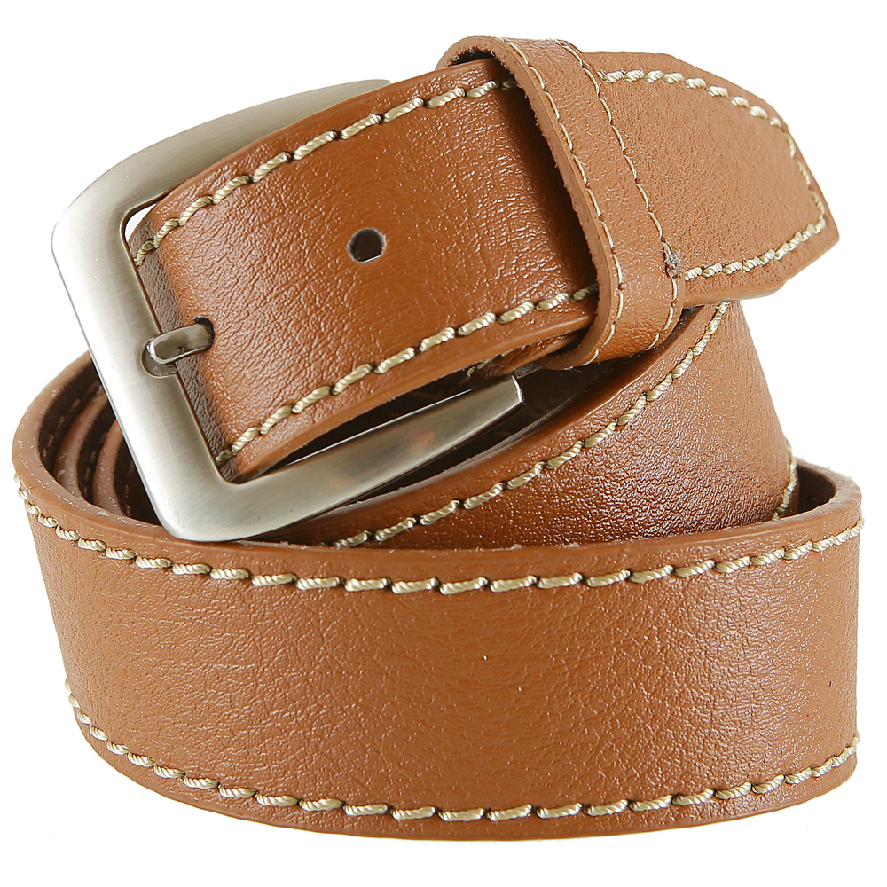 Herren G&uuml;rtel L&auml;nge 115-135 cm in Hellbraun mit 3,7 cm Breite