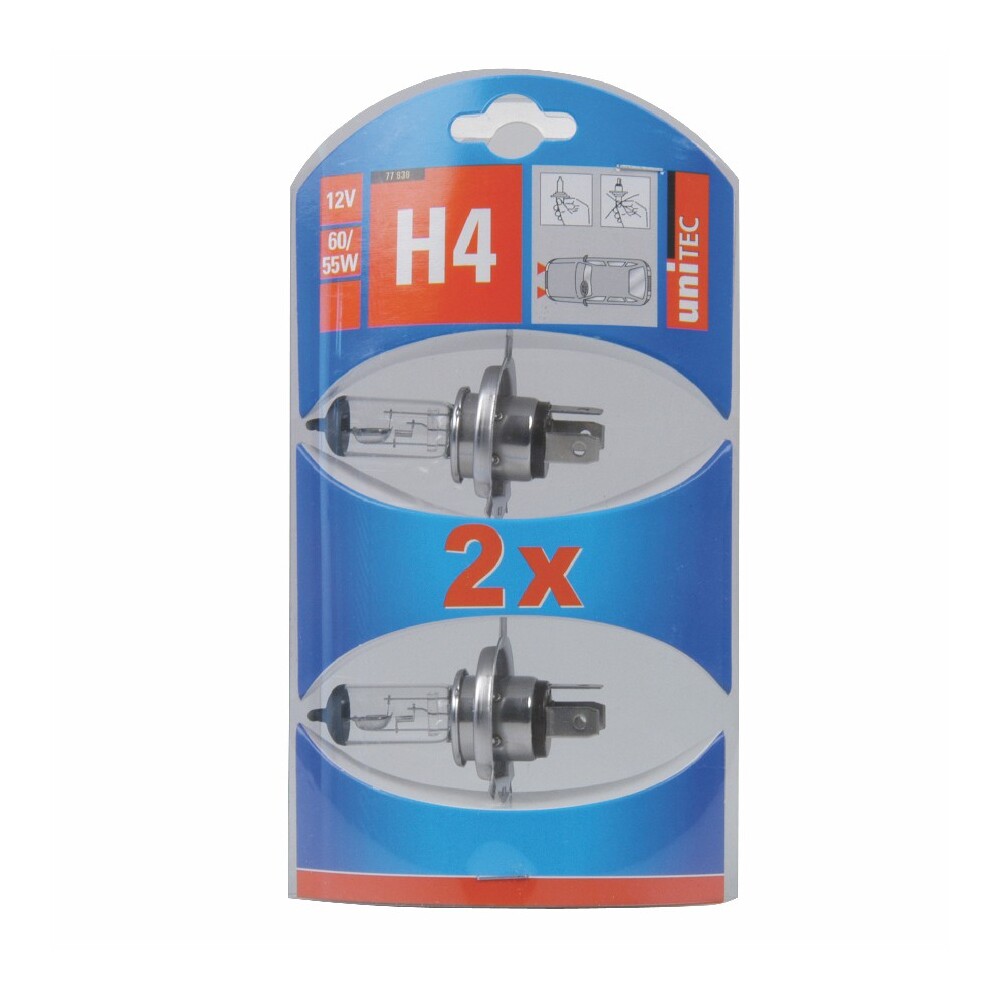 Halogen Scheinwerfer H4, 12 V 60/55 W, 2 St&uuml;ck