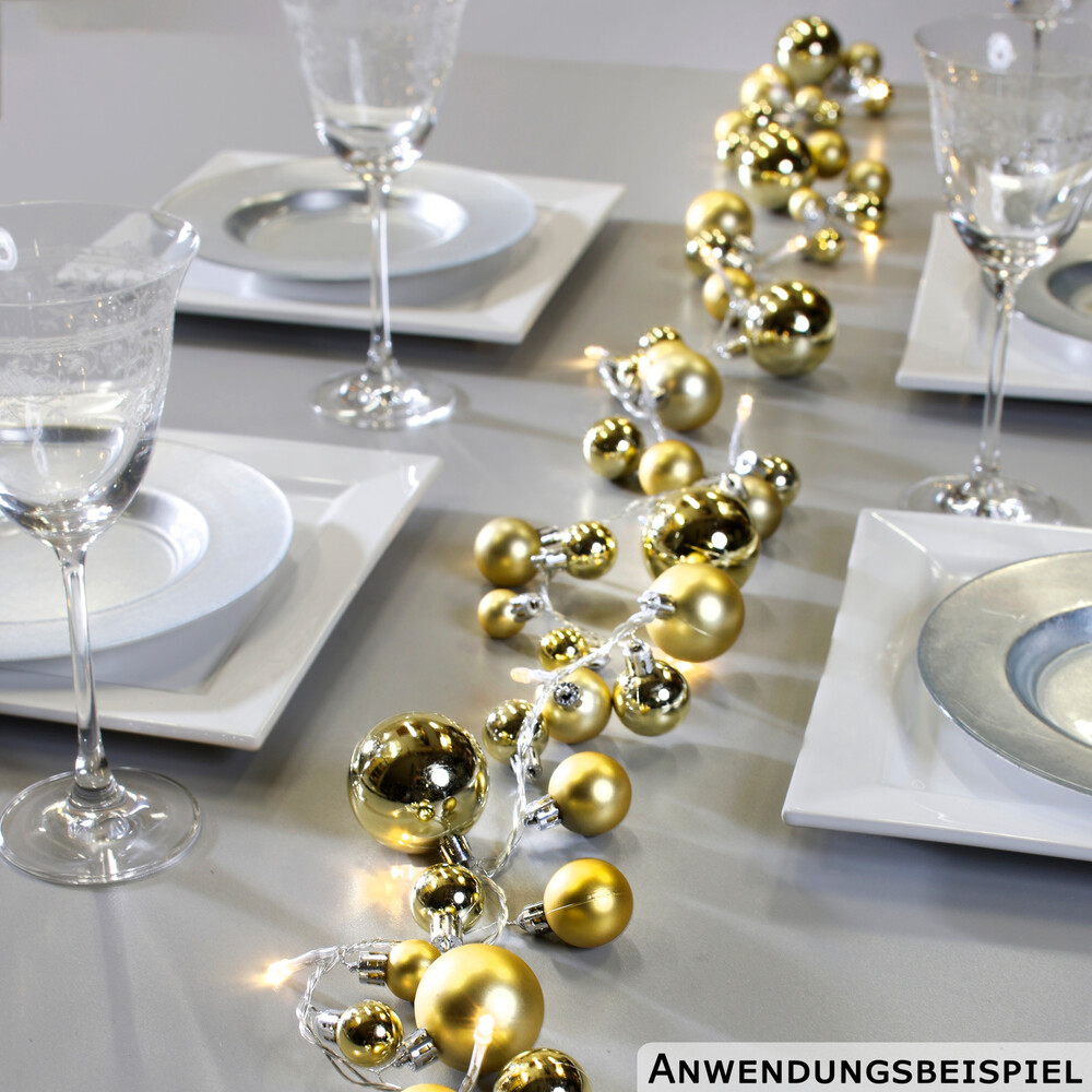 LED-Kugel-Lichterkette mit 20 LEDs - 3-fach sortiert image number 6