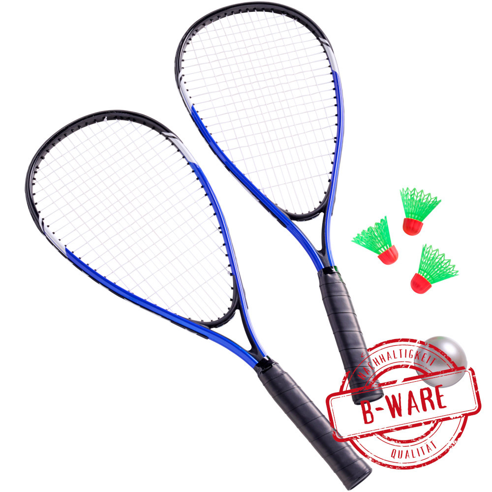 Badminton-Set 7-teilig Blau - B-Ware