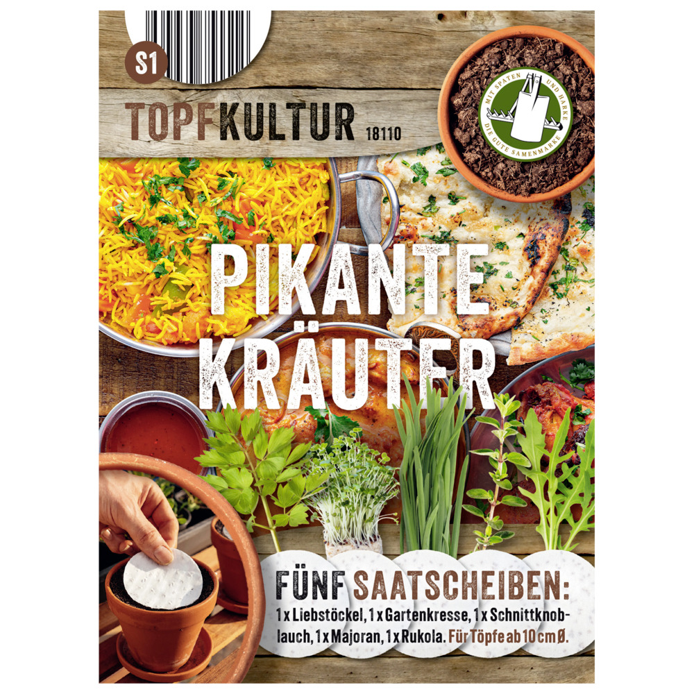 Saatscheiben pikanter Kr&auml;uter-Mix 5 Scheiben