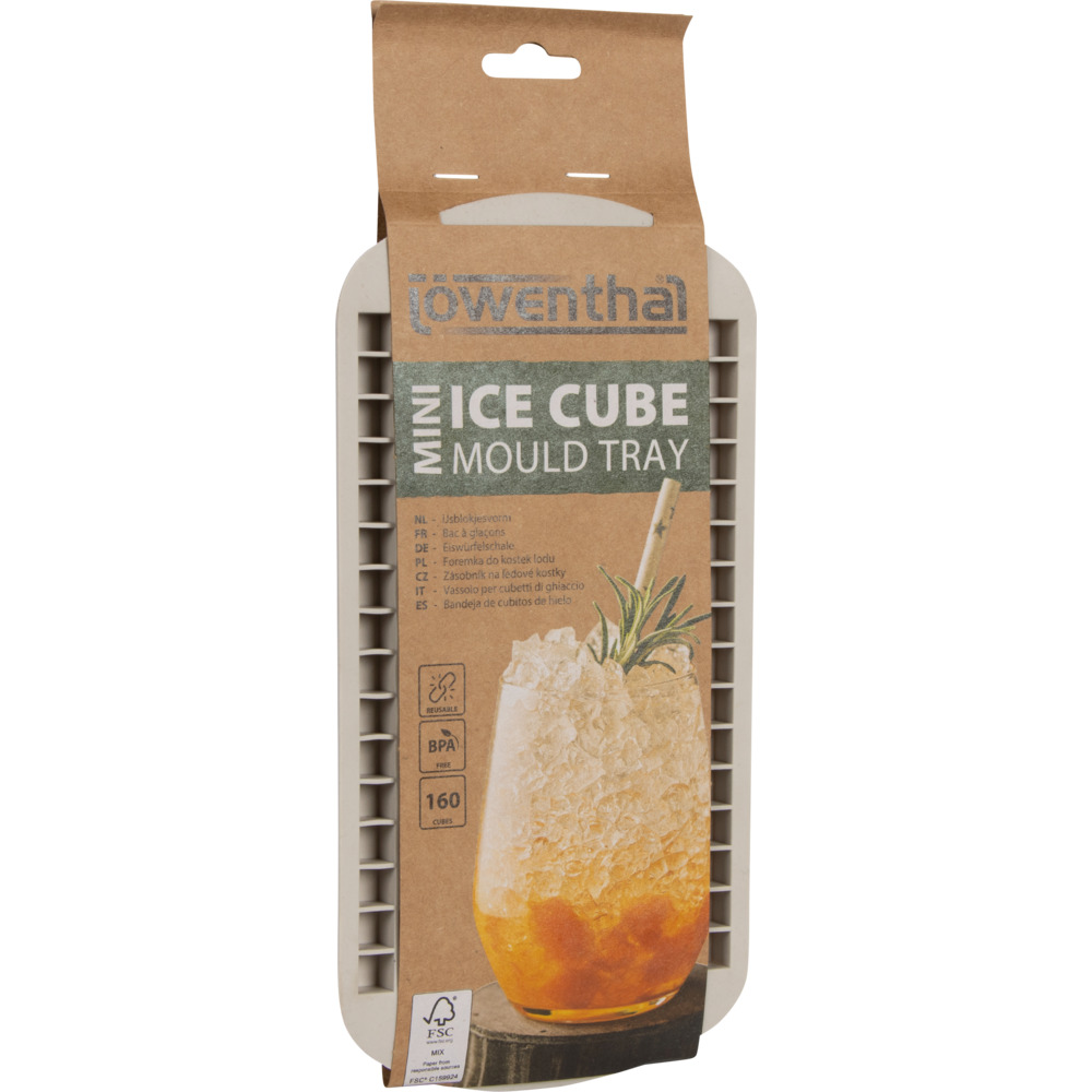 Eisw&uuml;rfelform Silikon 160 W&uuml;rfel Crushed Ice Grau image number 1